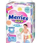 KAO Diapers Merries Sarasara Air Through Pants L-Size ( 9~14kg) 44sheets, Parallel Import Product, Made in Japan